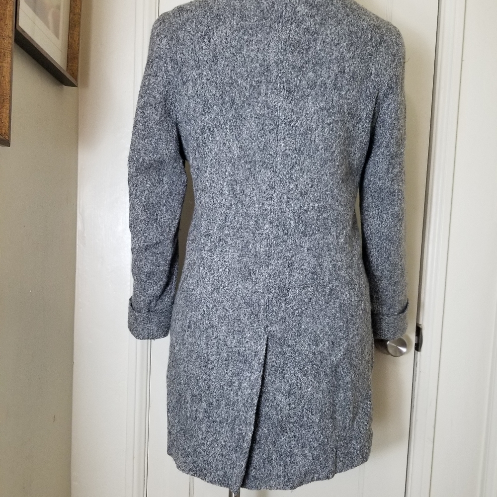 Utex Gray Boiled Wool 3 Button Long Sleeve Button… - image 4